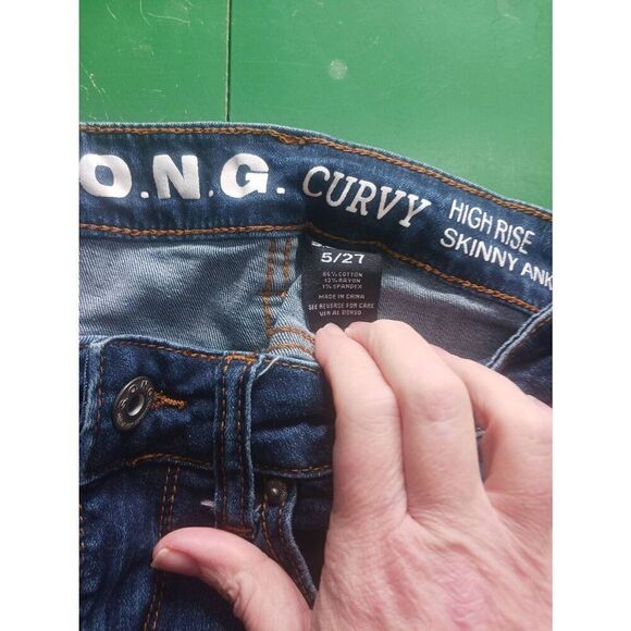 Women's song curvy high rise skinny ankle distressed 5 / 27 - Picture 4 of 4